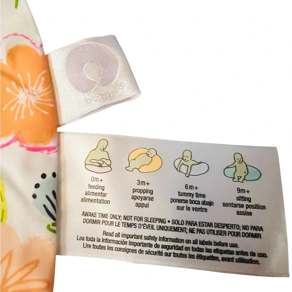 Boppy Floral Nursing Pillow Cover in Pink, Orange, Yellow, Green, Purple Florals